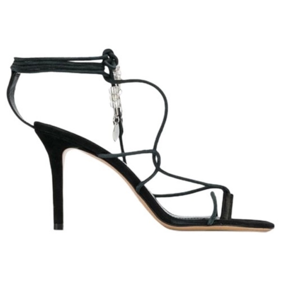 Isabel Marant Askee Suede Lace Up Heels size 37 - Picture 1 of 6